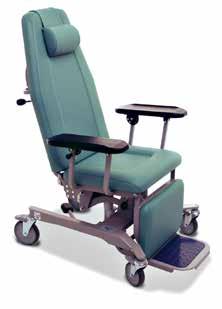 model Pair of neck supports Pair of body supports Length-adjustable calf support 55 cm 50 cm 45 cm 150 kg Hydraulic nursing chair 6800 Lojer s hydraulic nursing chair is made to withstand demanding