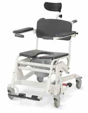Shower chair Venla 4080 87 cm 54 cm 66 cm 190 cm 190 kg 150 mm The 4080 shower chair is extremely sturdy and features hydraulic height adjustment, height adjustable foot supports which turn to the