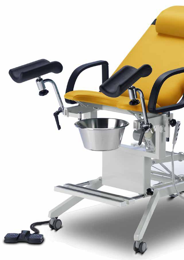 Gynaecological examination chair Afia 4060 Versatile and easy adjustment The Afia 4060 is an easy to use examination chair that has been developed specifically for gynaecological and urological