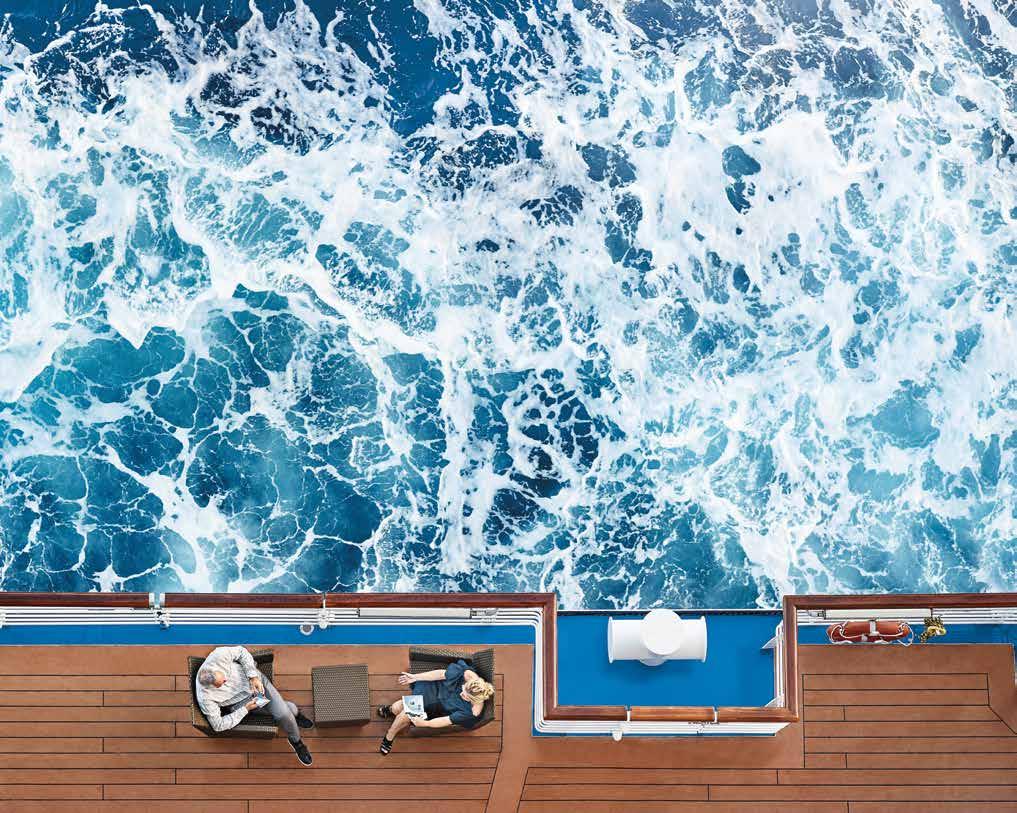 your time at sea The sense of excitement in each new port is matched only by the thrill of exploring your ship.