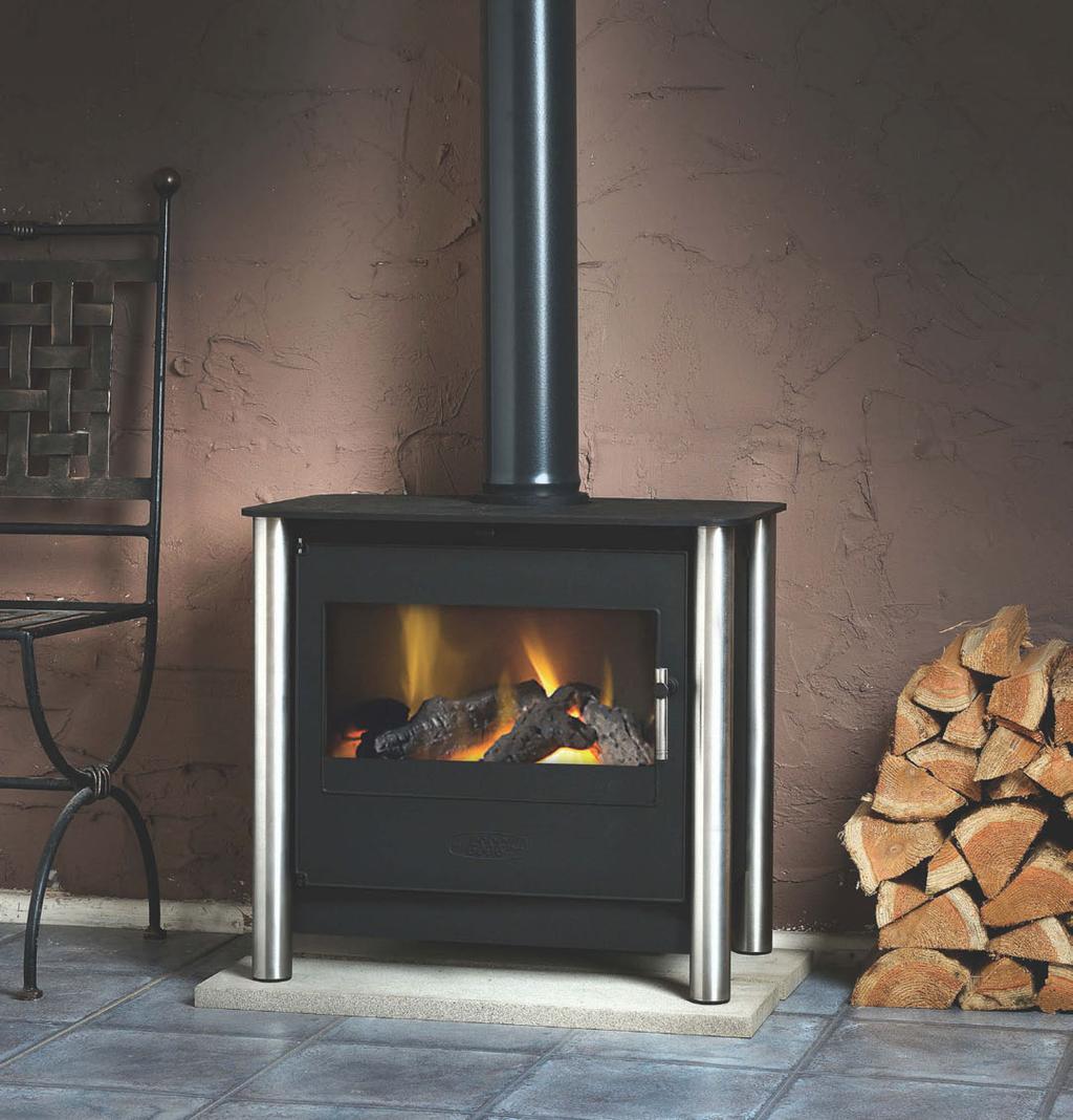 GAS 225 Black Gold Bronze Also available with black legs. Ash White Ruby Iron Grey 6 The G225 offer the same heat performance as the G200 stove with an output of up to 4.