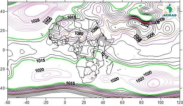 1.0 GENERAL CLIMATOLOGICAL SITUATION Subsection 1.1 provides the strengths of the surface pressure systems and ITD, CAB and ITCZ displacements while subsection 1.