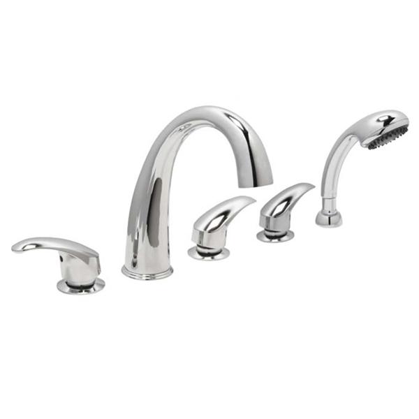 conditions 1 Year Warranty Huntington Brass Fast Fill 5 Piece Faucet Set ColorFinish: Chrome Features: Jewel Arched Solid Brass Spout 34 Valve, 34 Ports Ceramic Disc Cartidges