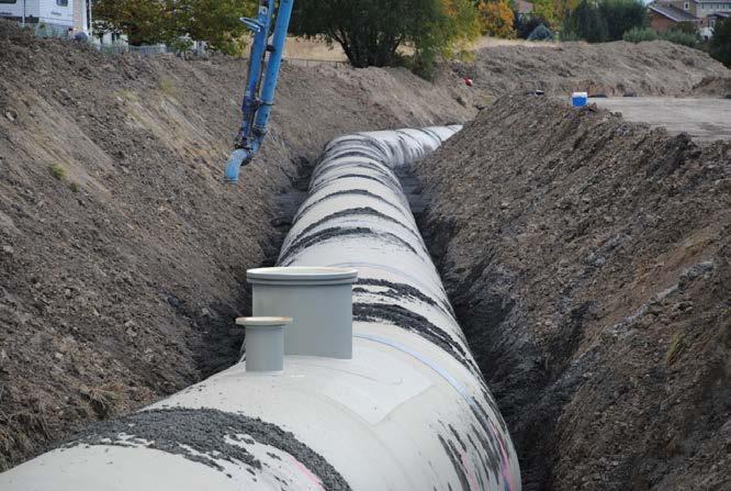 To date, approximately 102,000 linear feet of pipe has been placed.