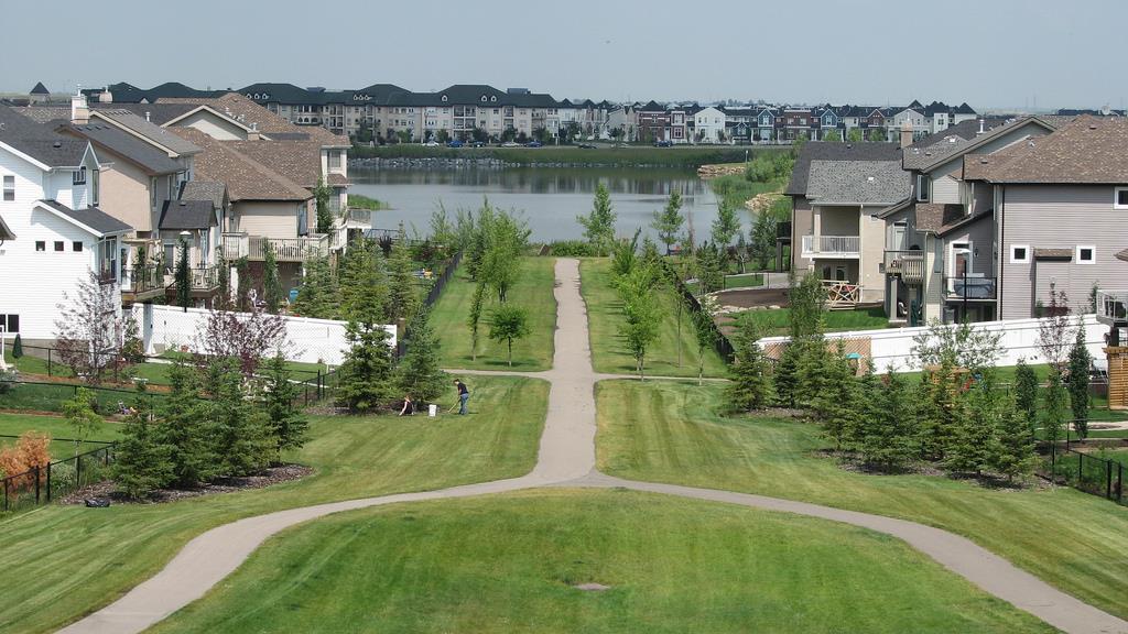Calgary s Fake Lakes Most new Calgary subdivisions are