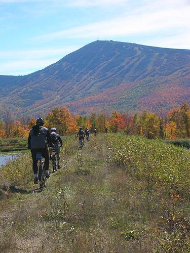 Maine mountain bikers are 55.