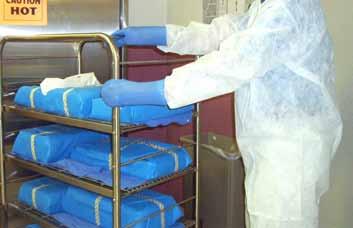 Heat Mitts & Gloves lnsulated Gauntlet Mitt style which is ideal for removing hot trays and racks from autoclaves.