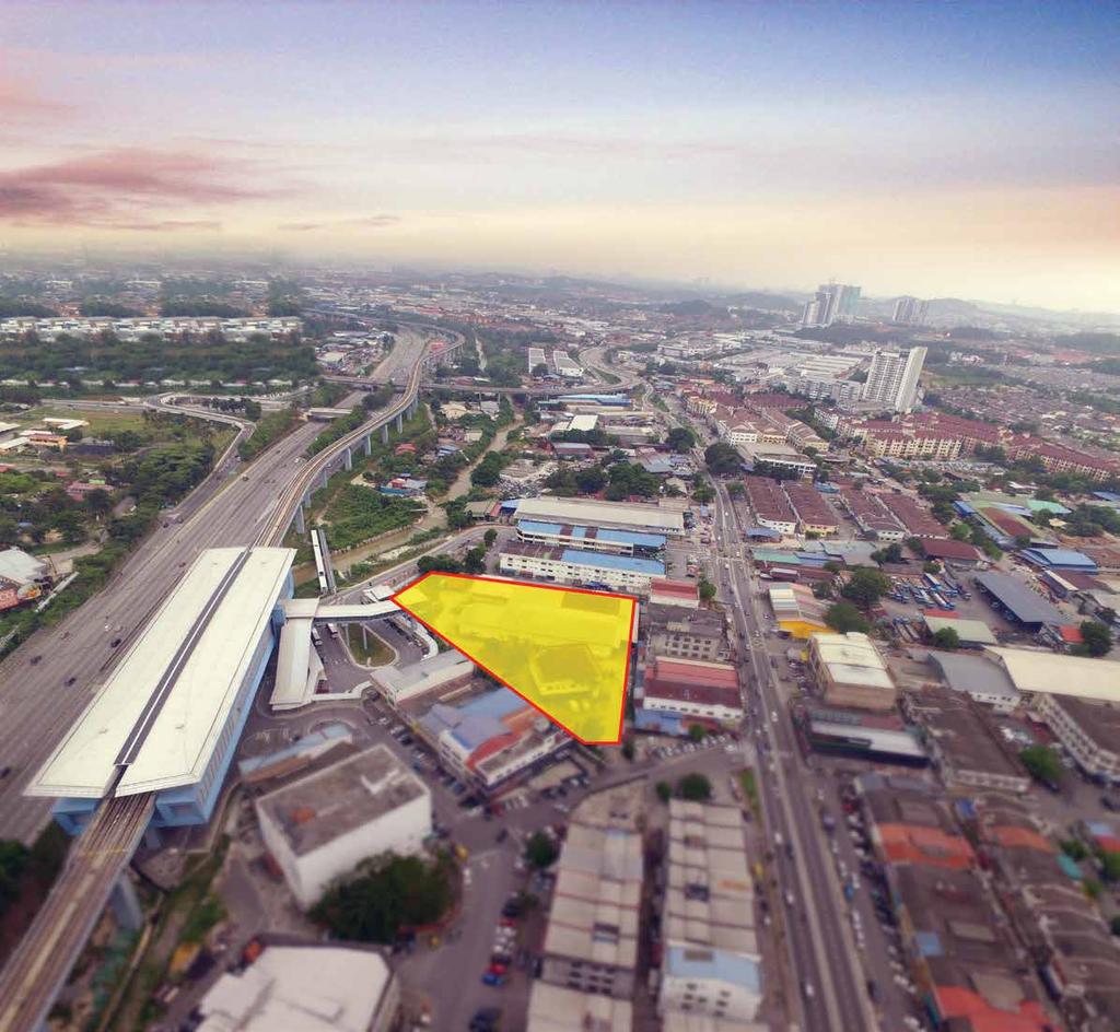 PROJECT LOCATION BIRDS EYE VIEW TO THE SOUTH UTAR Sungai Long Campus MRT Station