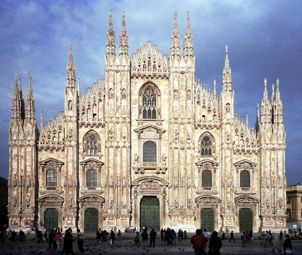 The Cathedral Il Duomo Milan Cathedral is the cathedral church of Milan. It took nearly six centuries to be built (from 1386 to 1965). It is made of Candoglia marble.