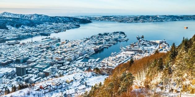 All year Departs from Bergen, Norway DAY 1 The journey begins in the gateway to the fjords Location: Bergen Your voyage starts in Bergen, a city surrounded by seven mountains.