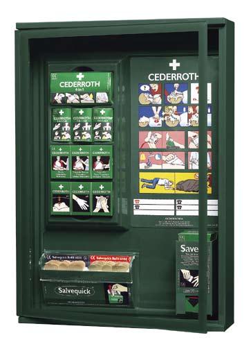 First Aid Panels Cederroth 4-in-1 is a universal dressing with 4 different functions. NEW! Easy-to-follow First Aid visual instructions.