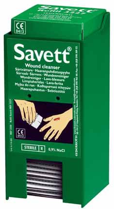 Other products EYE EMERGENCIES Welcome to the world s smallest eye emergency. Savett Wound Cleanser Dispenser Savett Wound Cleanser does away with cotton wool and bottles of antiseptic.