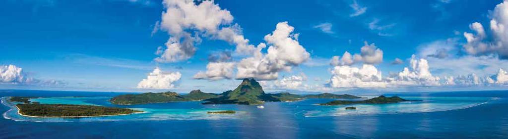 Society Islands Bora Bora Best known of the Society Islands, Bora Bora showcases a stunning lagoon in myriad shades of blues and greens and the striking Mt.