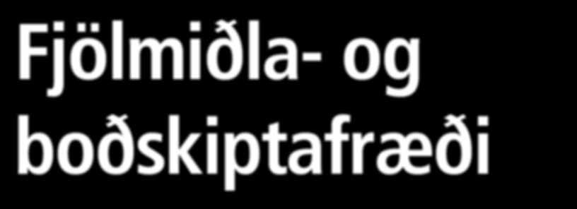fjölmiðla- og boðskiptafræðum (120e) Diplómanám í
