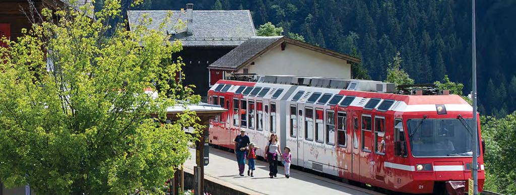 BENEFIT FRoM OUR OFFERS & PACKS PACK MONT-BLANC EXPRESS Take the train to Châtelard (VS)!
