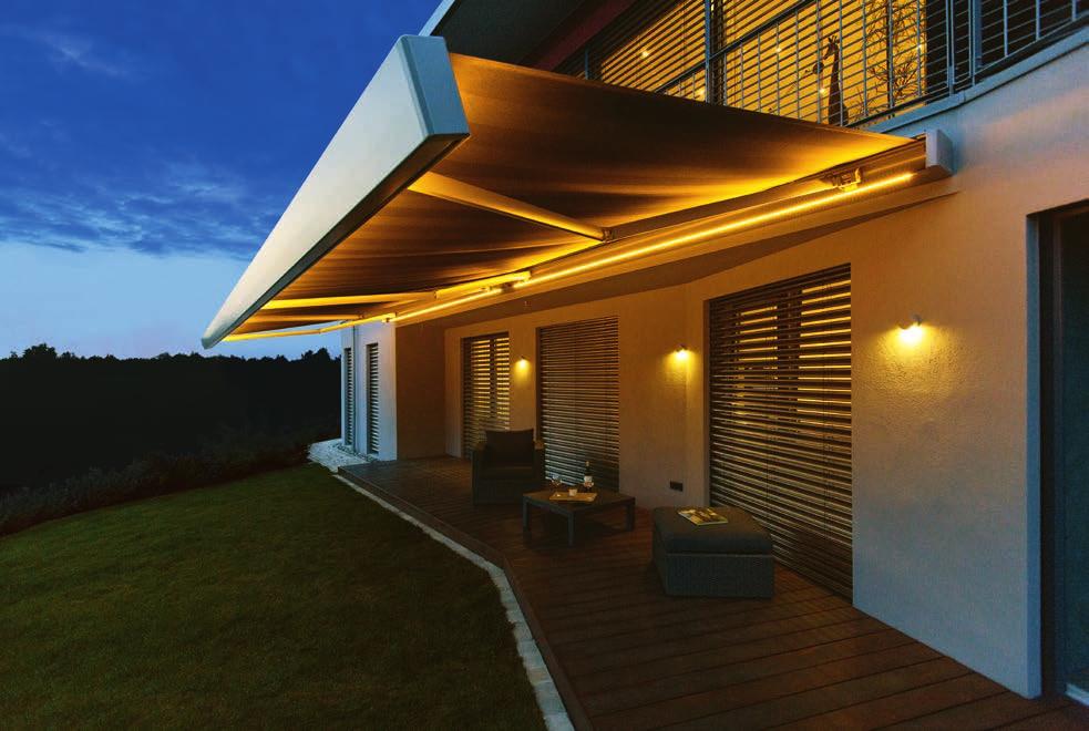 Perfect atmosphere Integrated lighting Your benefits: