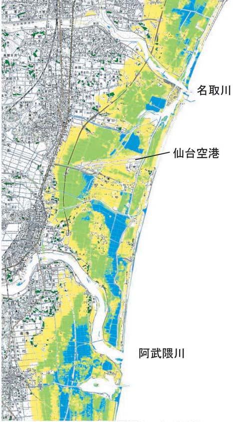 Case example of restoration5 Our support for the stormwater management Matsushima town and Iwanuma city of Miyagi, damaged by massive tsunami, have serious ground subsidence in large area by
