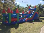 Obstacle and 18' Dry or Wet Slide Connected - All Ages $335 BIG