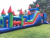 EXTREME COMBO (15' x 65') - All in 1 Combo - Bounce House with Obstacle and