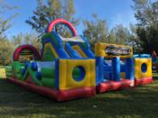 Filled with obstacles, tunnels, popups, slides and rock climbing activities.