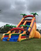 26' JUNGLE ISLAND WATERSLIDE (16' x 40') - The jungle Island waterslide is not only an amazing ride for those