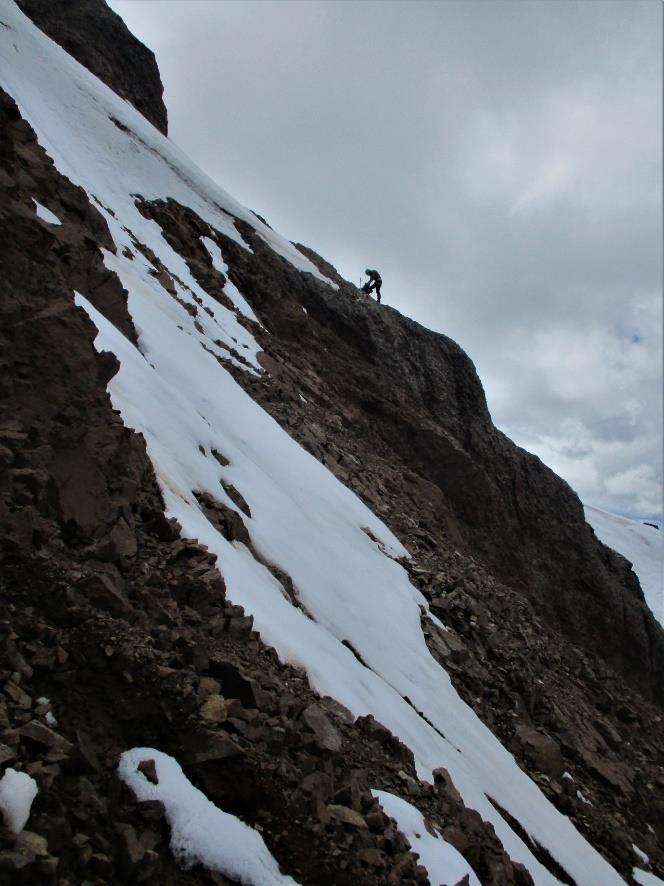 Jos on the lower slopes of Peak 5806m.