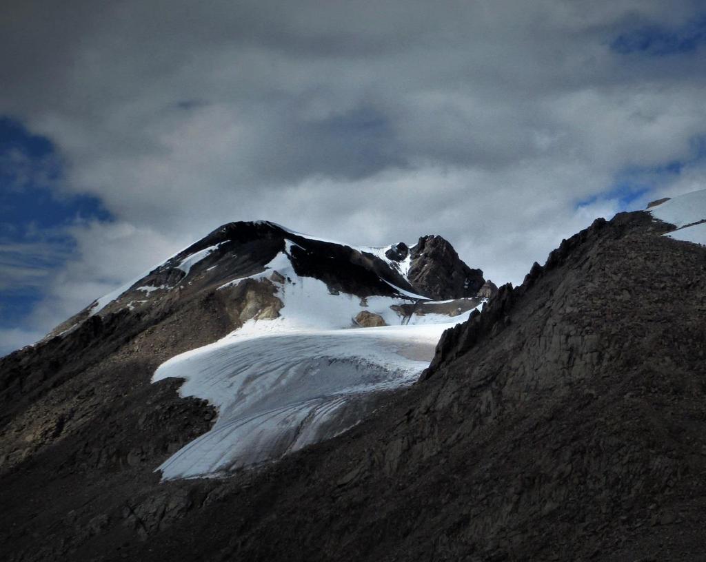 5838m viewed from Sunshine Glacier second highest peak in region.