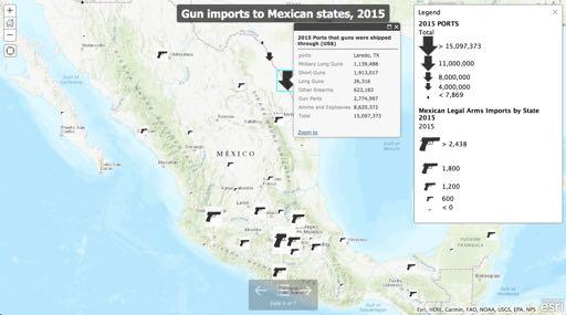 Laredo, TX is major port for expormng ammo to