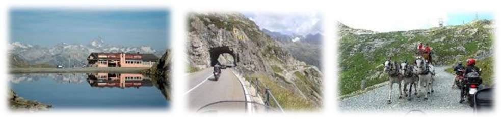 Day 6 - Flims (Switzerland) to Obergoms (Switzerland) 260 km We leave Flims and go over the Oberalp pass heading towards Andermatt, and do a circular route covering all the
