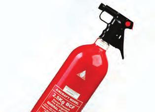 Extinguishers for use inside the aircraft cabin.