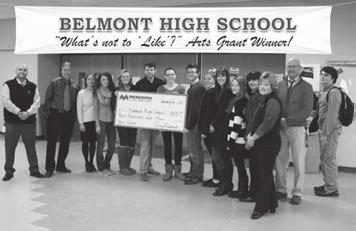 Facebook Arts Grat Cotest eded i a virtual tie betwee Belmot High School ad Gilford High School.