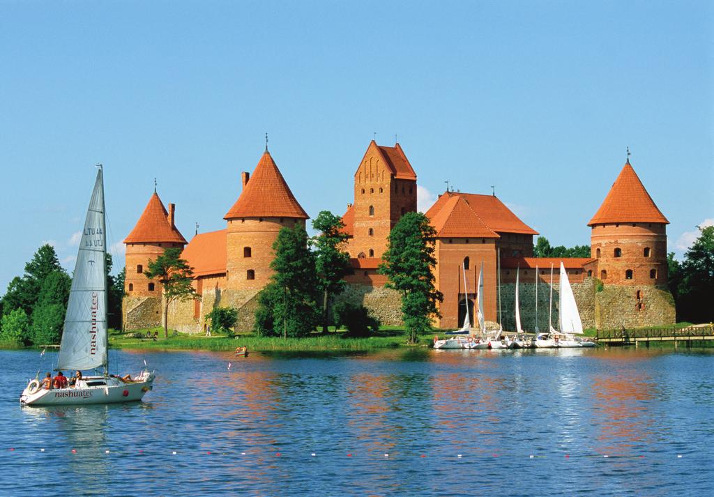 We visit beautiful 15th-century Trakai Castle on Day 4. Baltic capitals.