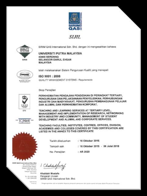 27001:2013 Tahun 2013 - Kini ISO 14001:2004