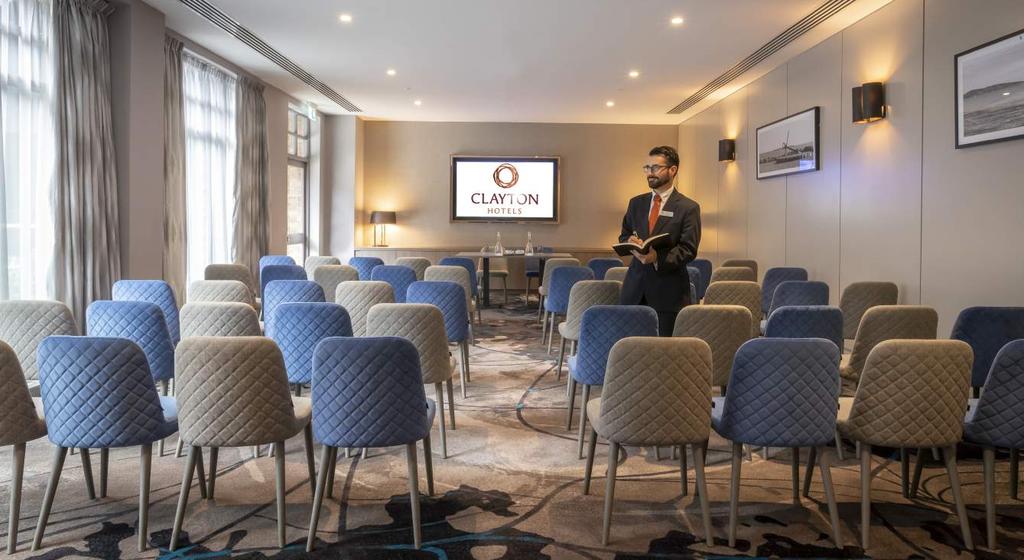 AILESBURY Larger Meetings The ever-flexible Ailesbury Room can hold up to 90 theatre style and home to many