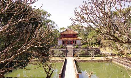 Minh Mang Tomb Minh Mang Tomb, hailed as the most ambitious royal tomb built during the Nguyen Dynasty, is located along the west bank of Perfume River.