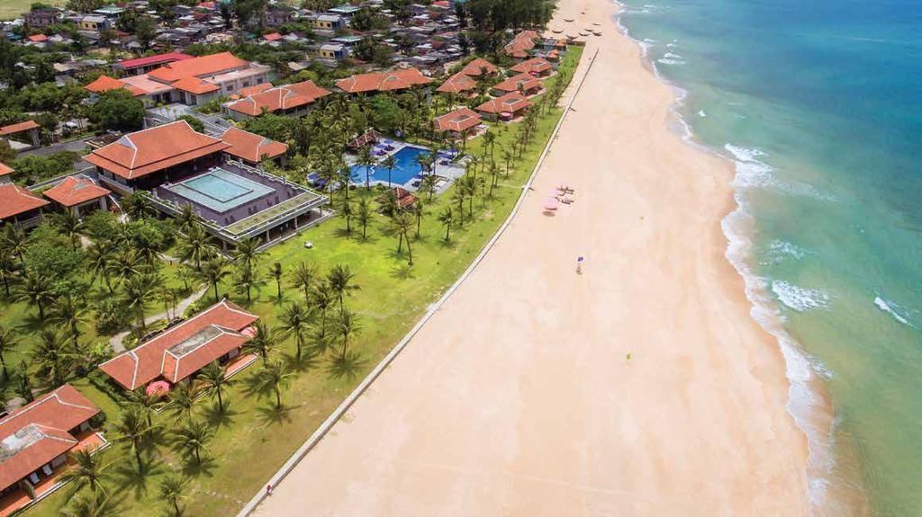 THE RESORT Ana Mandara is Hue s first beach resort located 20 minutes from downtown Hue on the spectacular Thuan An Beach and Tam Giang Lagoon. This location offers guests a taste of real Vietnam.