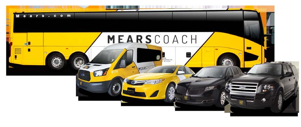 2 2019 TARIFF FACT SHEET Mears Transportation Group Began operations in 1939 with the purchase of three taxicabs. The largest ground transportation company in Florida.
