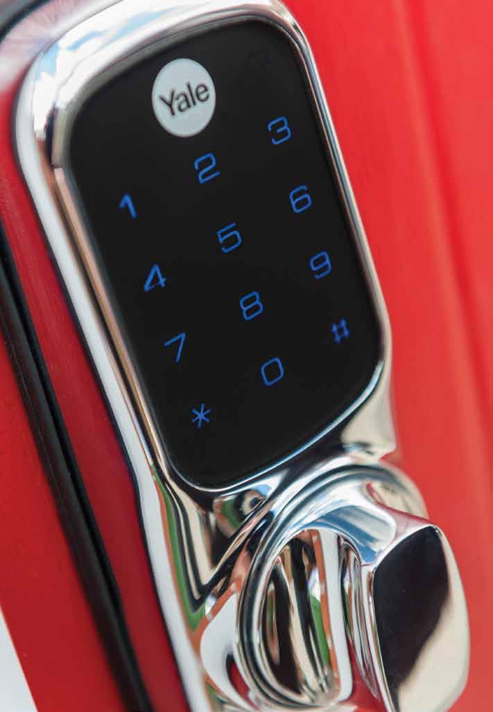 To gain access simply enter your pin on the lock s weather-resistant touch screen keypad.