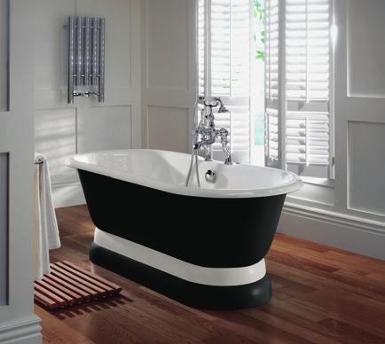 Luxury Cast Iron Baths Collection Bathing Collection Bentley double ended bath* h675 w1780 d800mm