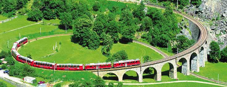 GRAND TRAIN TOUR OF SWITZERLAND T OUR PROGRAM M E 8 D AY S / 7 NIGHT S Valid from 9th April 14th October 2018 Rail journey from Zurich Airport via Lucerne to Interlaken. Overnight in Interlaken.