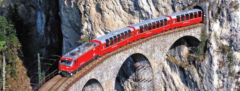 RAIL ADVENTURE TOUR PROGR AMME 8 DAYS / 7 NIGHTS Valid from 9th April 14th October 2018 Arrival in Lucerne by train 2nd class from the Swiss border or airport. Overnight in Lucerne.