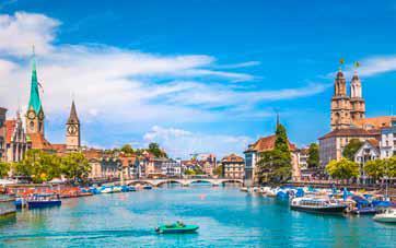 Return to airport or Swiss border by train or continue your individual itinerary OPTIONAL ACTIVITIES» Zurich Old Town and boat trip on Lake Zurich» Schaffhouse and Rhine