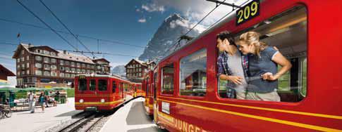 KLEINE SCHEIDEGG JUNGFRAUJOCH INDIVIDUAL SEAT RESERVATIONS As t h e n umber of o ur g uests i n cr e a se s, t he p ri mar y con cern o f J u ng fr au R a i l way s i s t o c o n t i n u a ll y i mp