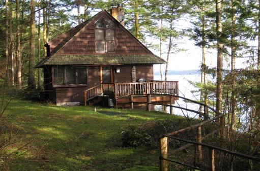 Michael s Cabin for Seven Nights Enjoy San Juan Island, WA for 7 nights in a very rustic, but cozy cabin tucked in a forest setting on the edge of the San Juan Channel with a perfect view of Orcas