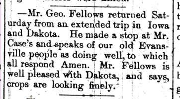 June 27, 1884, Evansville Review,