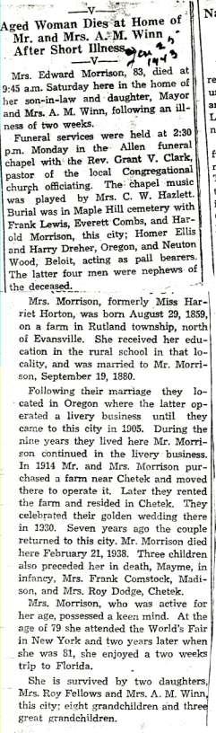 February 28, 1943, Evansville Review, Evansville, Wisconsin