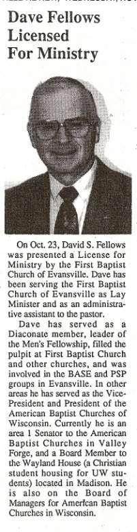 November 16, 1994, Evansville