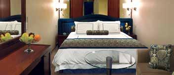 deluxe ocea view STATEROOM Category C1 C2 With the curtais draw back ad the atural light streamig i, these ewly redecorated 165-square-foot staterooms feel eve more spacious.