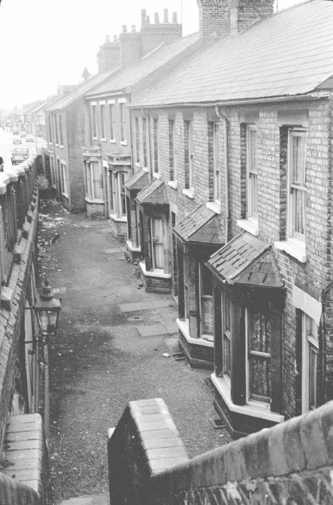 Figure 11 Measham Terrace (date unknown) Note the bell turret of the Baptist Church in the background.