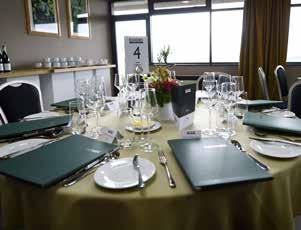 The room provides a perfect meeting space with outdoor access and stunning views of the